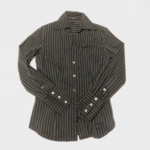 Express Button down Collared Shirt V neck